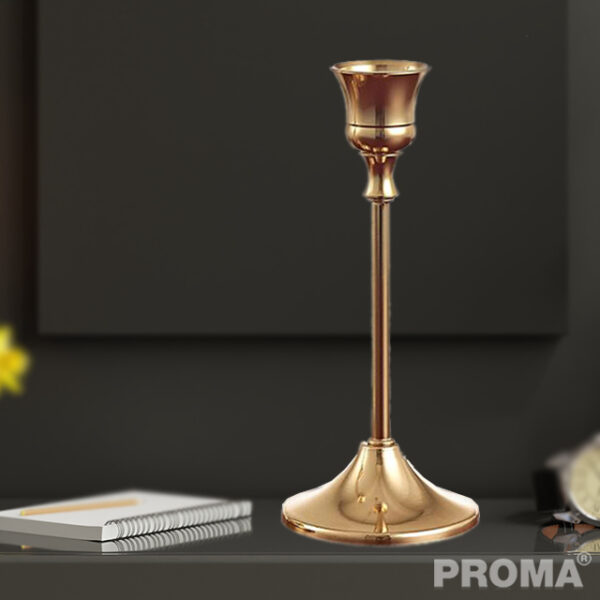  Luxury Solid Metal Candlesticks Gold Candle Holders Thin Stem