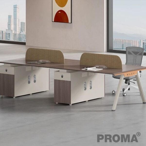 โต๊ะทำงานแบบแยกส่วน ชุดโต๊ะทำงานพาร์ทิชั่นสำหรับพนักงาน Modular work desk Work desk set, partition for employees
