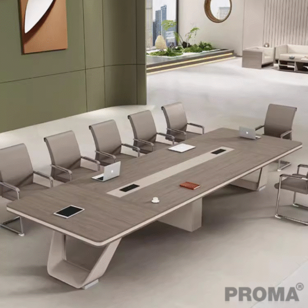 โต๊ะประชุมขนาดใหญ่ โต๊ะประชุมสำนักงาน 8-12 คน Executive Meeting Table 8-12 Person Conference Table